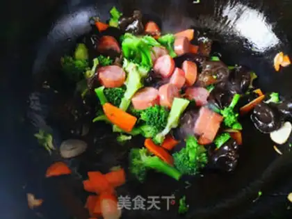 Make Orchid beef sausage step 8