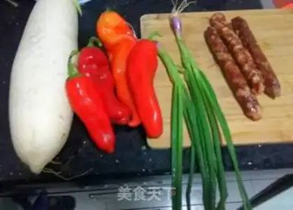 Make The radish sausage step 0