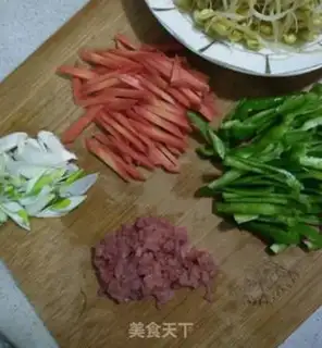 Make Meat bean sprouts step 4