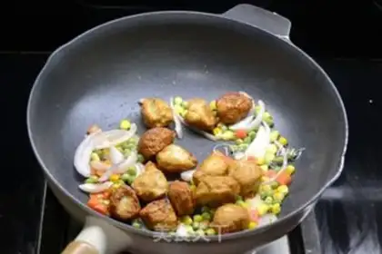 Make Eggplant chicken meatballs step 8