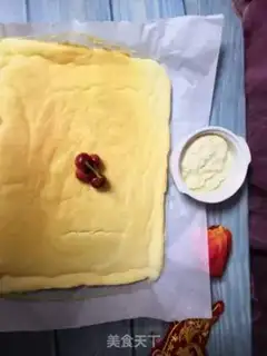 Make Cherry cake rolls step 16