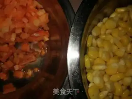Make Cheese fried rice step 1
