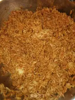 Make Cheese fried rice step 2