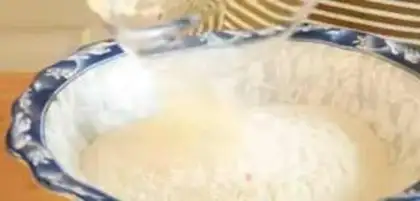 Make Five powdered milk pancakes step 2