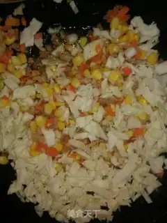 Make Cheese fried rice step 7