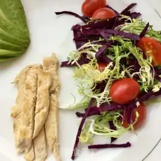 Make Chicken-cooked veggie salad step 12