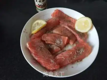 Make Fried salmon step 1