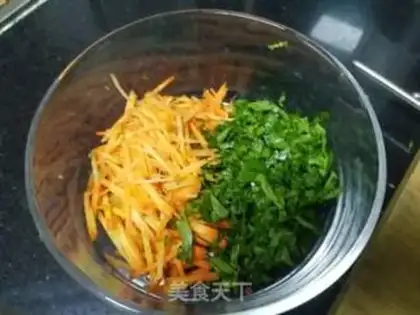 Make Carrot celery pancakes step 0