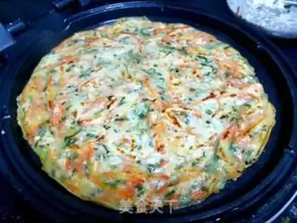 Make Carrot celery pancakes step 4
