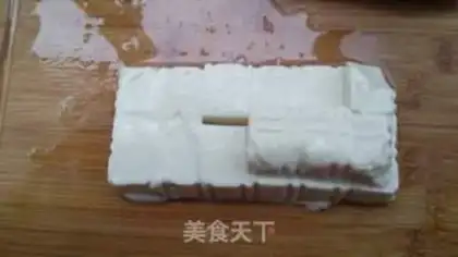 Make Tomato tofu fan step 1