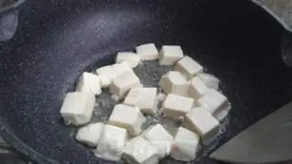 Make Tomato tofu fan step 2