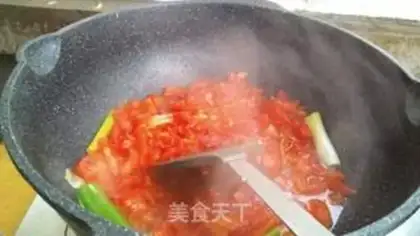 Make Tomato tofu fan step 5