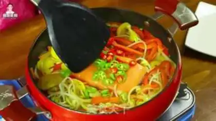 Make Smoked salmon and vegetables step 11