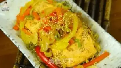 Make Smoked salmon and vegetables step 12