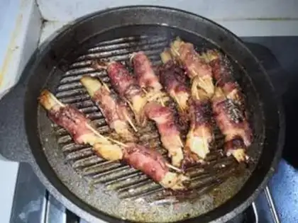 Make Bacon golden mushrooms step 11