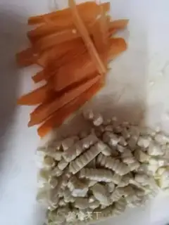 Make The corn is fried with Dutch beans step 0