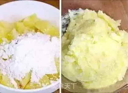 Make Gold potato shrimp step 2