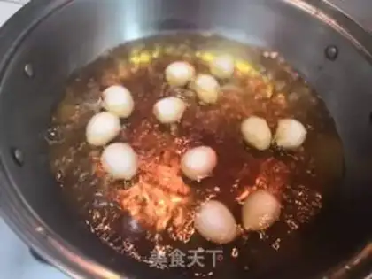 Make Sweet quail eggs step 2