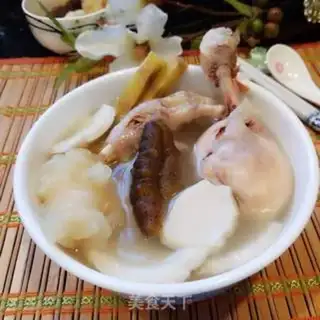 Make Coconut sugar cane gel chicken leg soup step 9