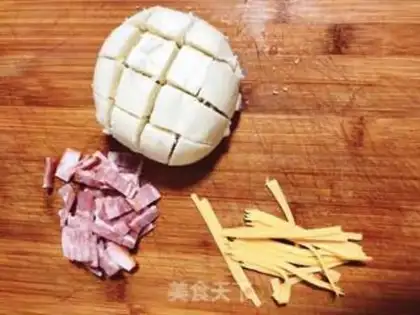 Make Cheese bacon buns step 1