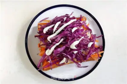 Make Vegetable egg sandwich step 7