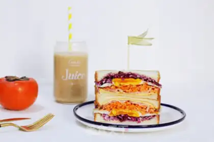 Make Vegetable egg sandwich step 10