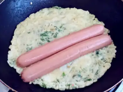 Make Celery ham rolls step 6