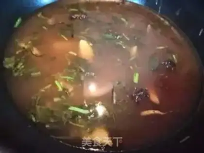 Make Sour herb soup step 4