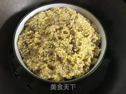 Make Rice powdered meat step 6