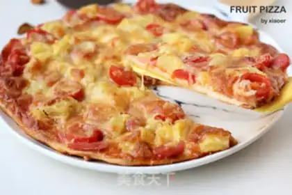 Make The fruit-creaming pelvis, the thin bottom pizza step 18
