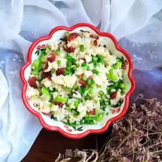 Make Garlic sausage fried rice step 8