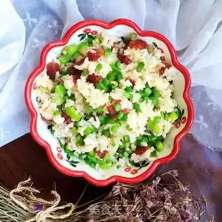 Make Garlic sausage fried rice step 10