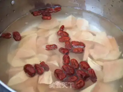 Make Double red rice congee step 3