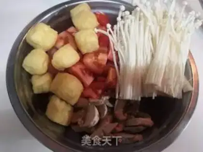 Make Blondie veal butter and tofu soup step 0