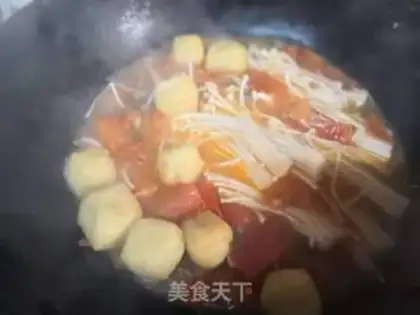 Make Blondie veal butter and tofu soup step 4