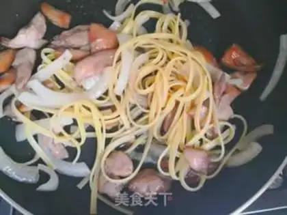 Make Quick-handed chicken pasta step 6