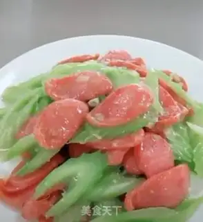 Make Celery fried sausage step 8