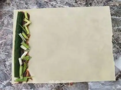 Make Dry tofu rolls step 2