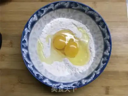 Make Creamed egg cake step 2