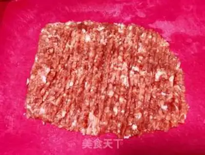 Make Red cheese and meat step 1