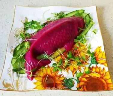 Make Creative imitation of carp frost step 12