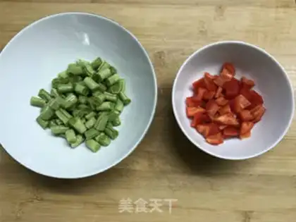 Make Soybeans, chicken-legged rice step 2
