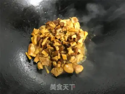 Make Soybeans, chicken-legged rice step 5