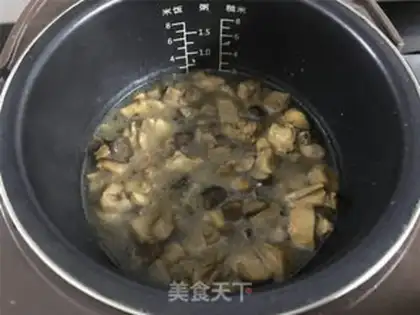 Make Soybeans, chicken-legged rice step 7