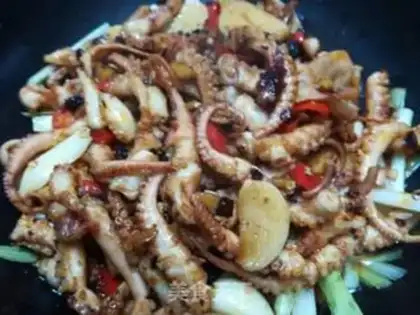 Make Dry pot, octopus step 0