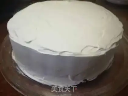 Make Strawberry birthday cream cake step 6
