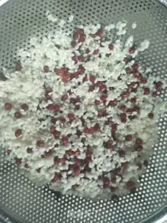 Make Red bean, black rice step 2
