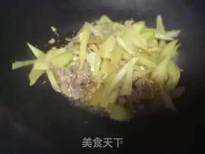Make Beef fried celery step 6