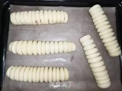 Make caterpillar sausage bread step 12