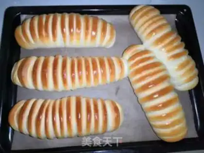 Make caterpillar sausage bread step 16